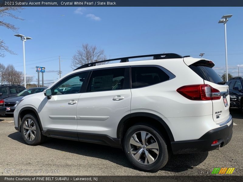 Crystal White Pearl / Slate Black 2021 Subaru Ascent Premium