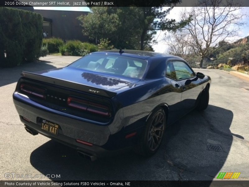 Jazz Blue Pearl / Black 2016 Dodge Challenger SRT Hellcat