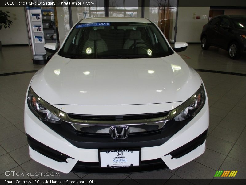Taffeta White / Ivory 2018 Honda Civic LX Sedan