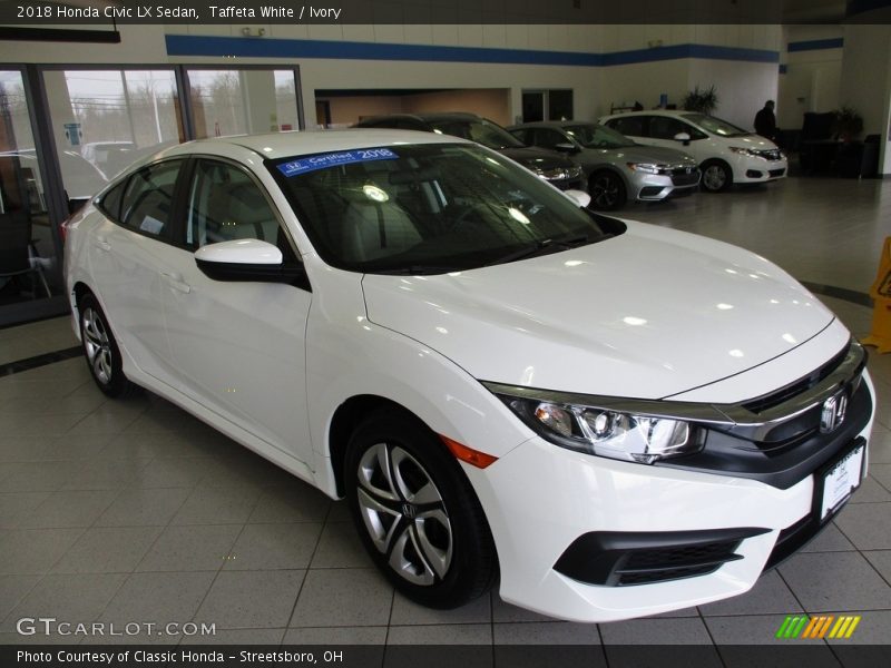 Taffeta White / Ivory 2018 Honda Civic LX Sedan