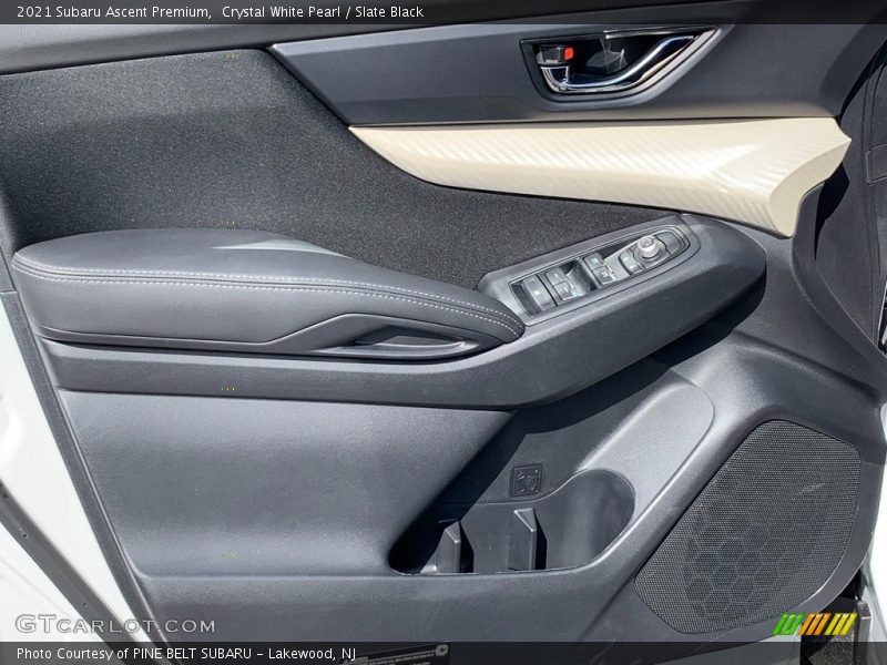 Crystal White Pearl / Slate Black 2021 Subaru Ascent Premium