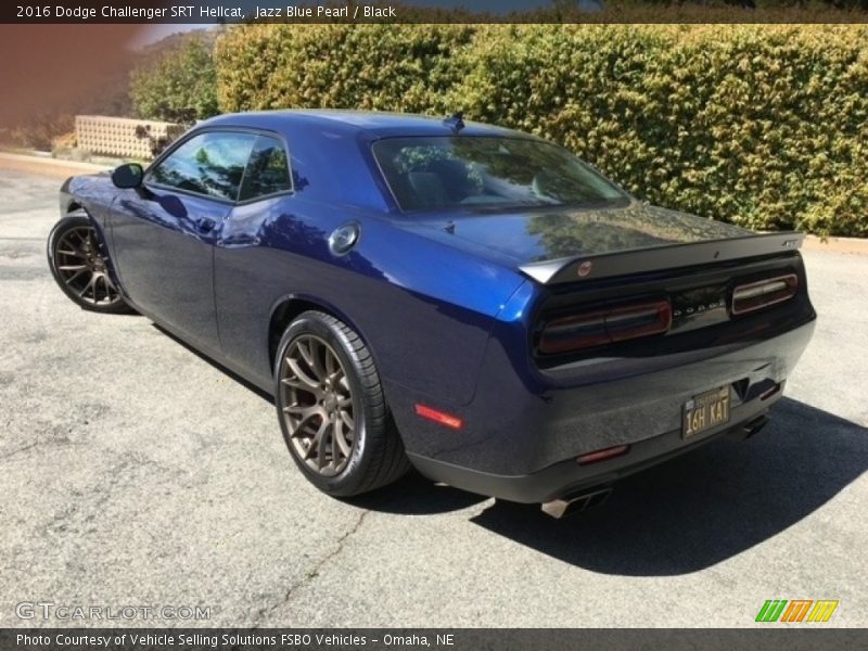 Jazz Blue Pearl / Black 2016 Dodge Challenger SRT Hellcat