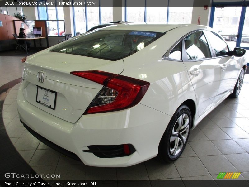 Taffeta White / Ivory 2018 Honda Civic LX Sedan
