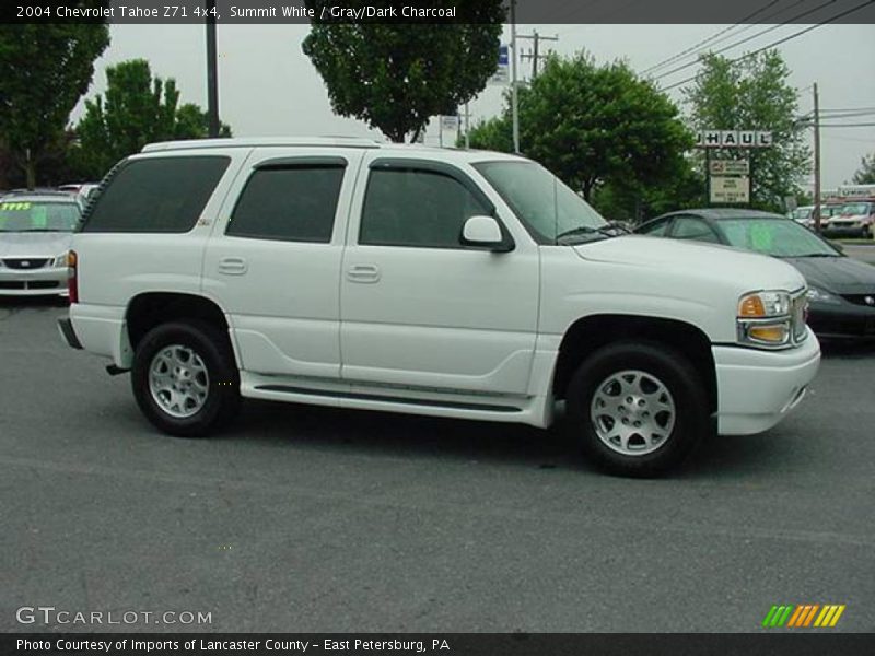 Summit White / Gray/Dark Charcoal 2004 Chevrolet Tahoe Z71 4x4