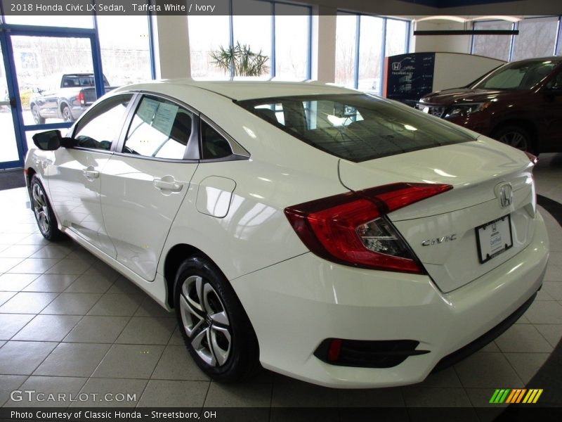 Taffeta White / Ivory 2018 Honda Civic LX Sedan