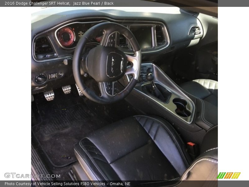 Jazz Blue Pearl / Black 2016 Dodge Challenger SRT Hellcat