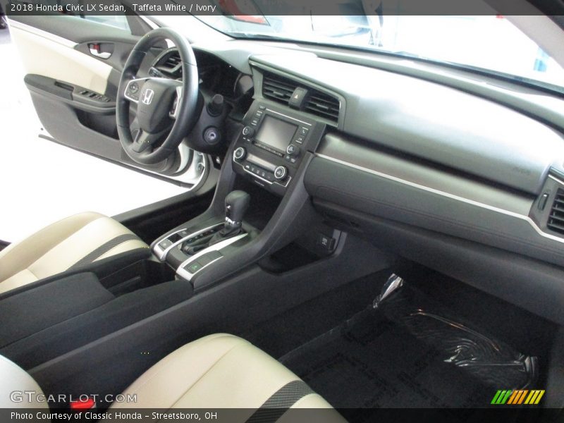Taffeta White / Ivory 2018 Honda Civic LX Sedan