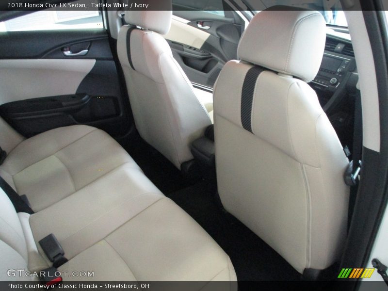 Taffeta White / Ivory 2018 Honda Civic LX Sedan