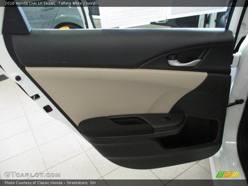 Taffeta White / Ivory 2018 Honda Civic LX Sedan