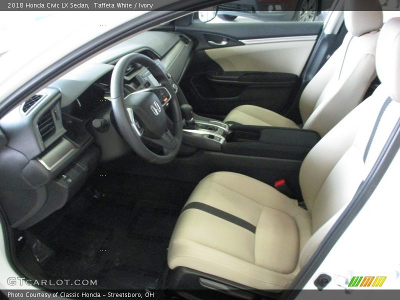 Taffeta White / Ivory 2018 Honda Civic LX Sedan