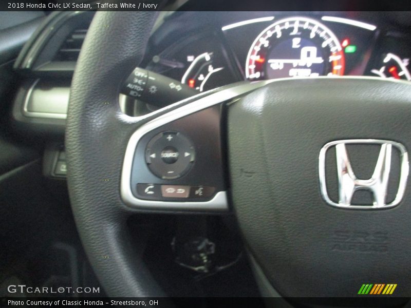 Taffeta White / Ivory 2018 Honda Civic LX Sedan