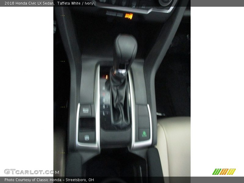 Taffeta White / Ivory 2018 Honda Civic LX Sedan