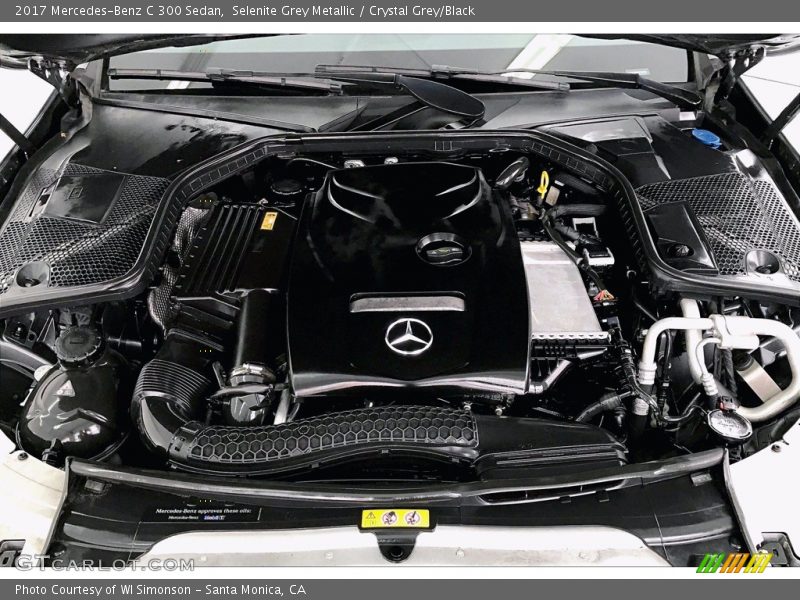 Selenite Grey Metallic / Crystal Grey/Black 2017 Mercedes-Benz C 300 Sedan