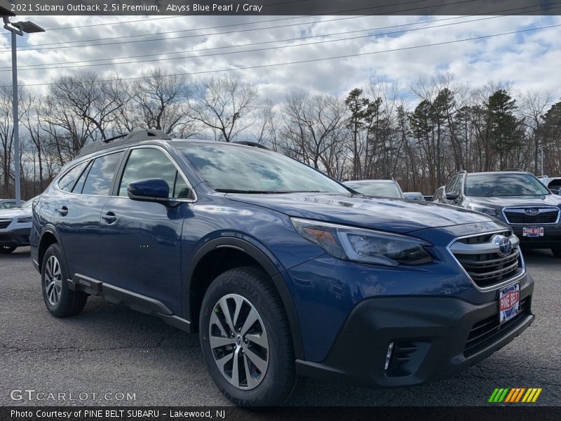 Abyss Blue Pearl / Gray 2021 Subaru Outback 2.5i Premium