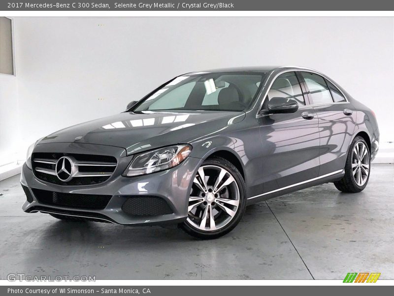 Selenite Grey Metallic / Crystal Grey/Black 2017 Mercedes-Benz C 300 Sedan