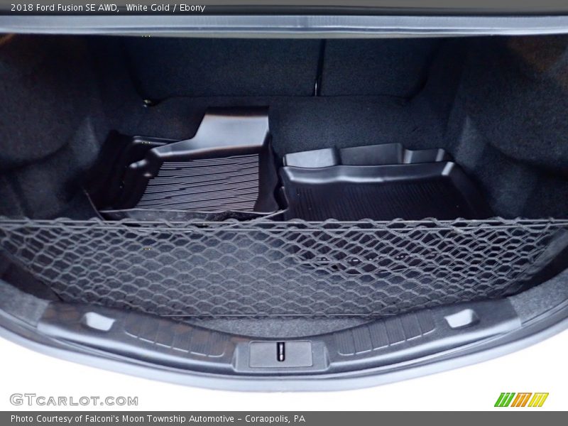 White Gold / Ebony 2018 Ford Fusion SE AWD