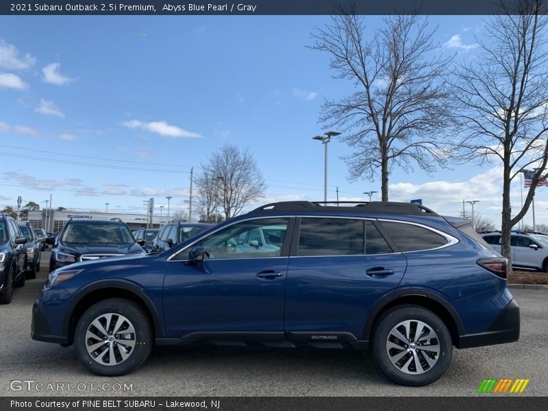 Abyss Blue Pearl / Gray 2021 Subaru Outback 2.5i Premium