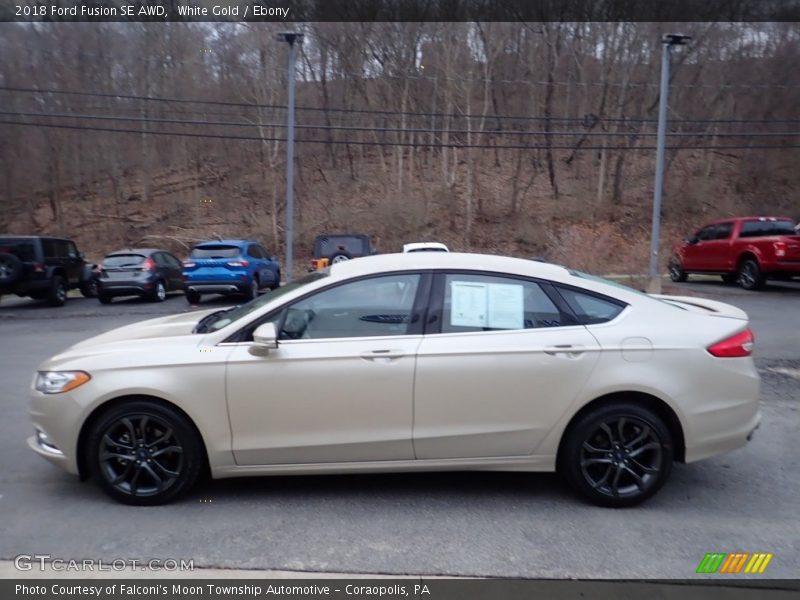  2018 Fusion SE AWD White Gold