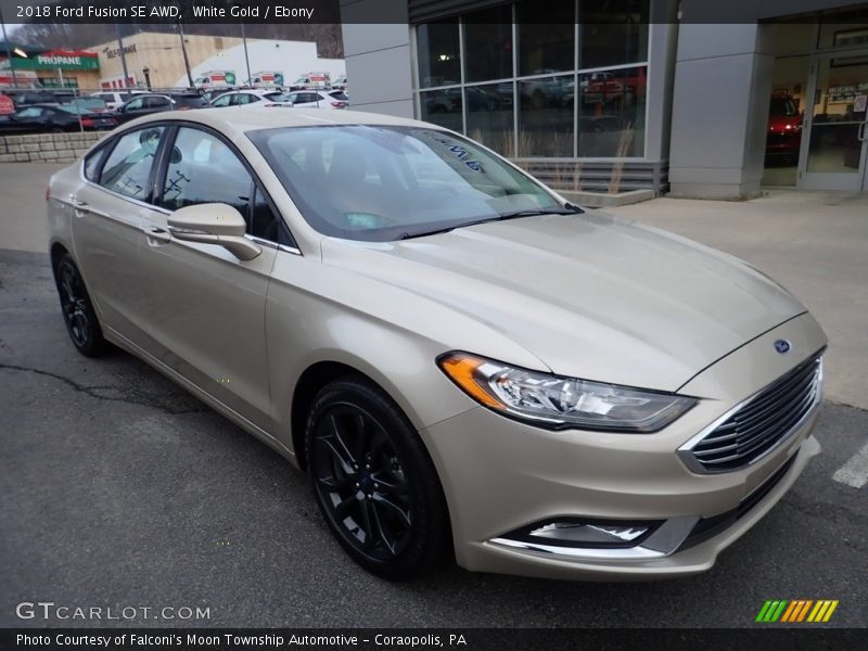  2018 Fusion SE AWD White Gold