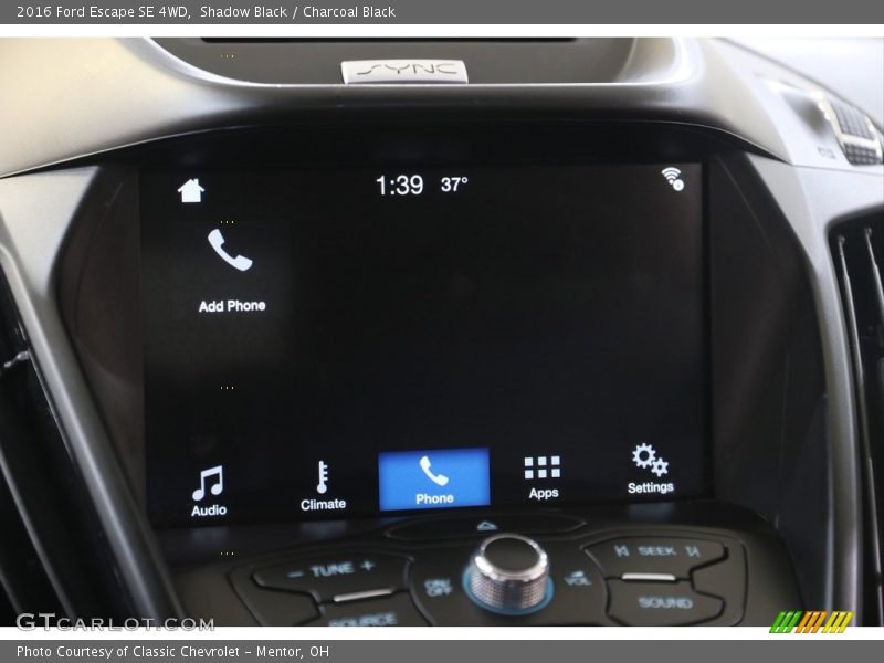 Shadow Black / Charcoal Black 2016 Ford Escape SE 4WD