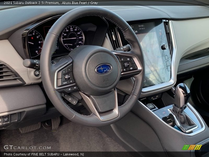 Abyss Blue Pearl / Gray 2021 Subaru Outback 2.5i Premium