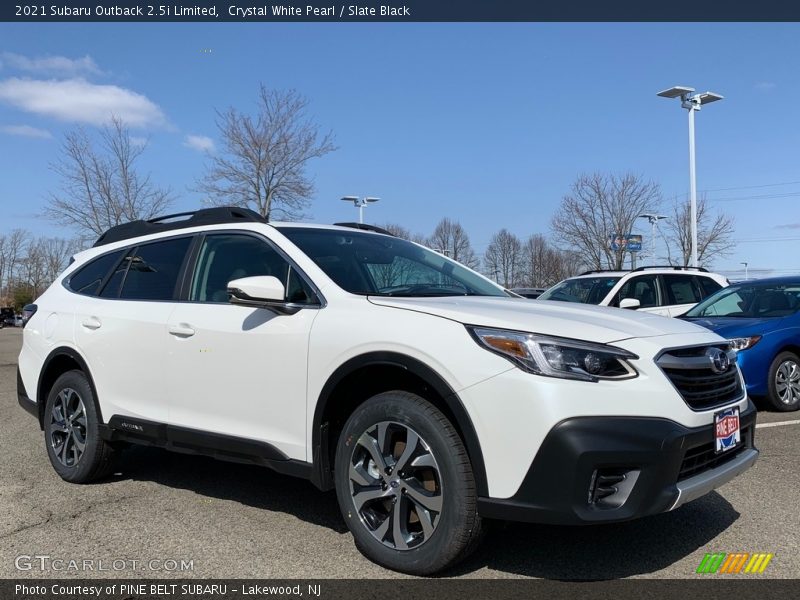 Crystal White Pearl / Slate Black 2021 Subaru Outback 2.5i Limited