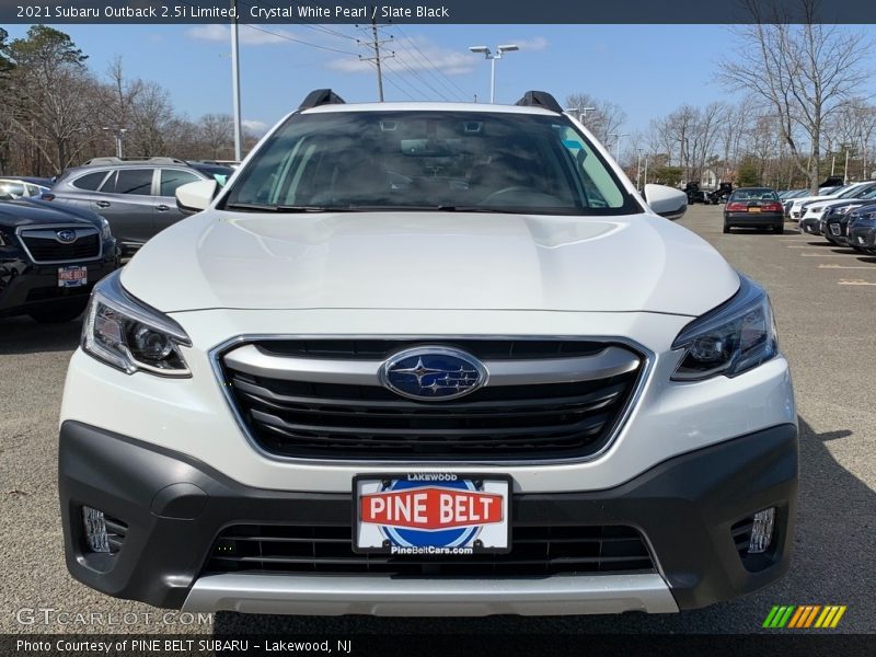 Crystal White Pearl / Slate Black 2021 Subaru Outback 2.5i Limited