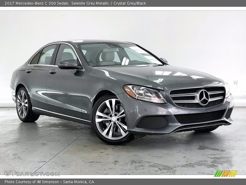 Selenite Grey Metallic / Crystal Grey/Black 2017 Mercedes-Benz C 300 Sedan