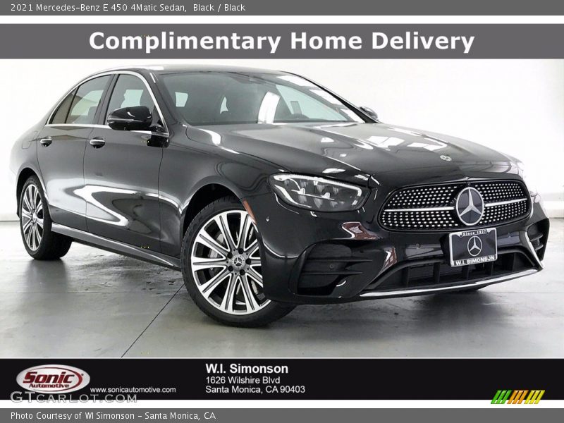 Black / Black 2021 Mercedes-Benz E 450 4Matic Sedan