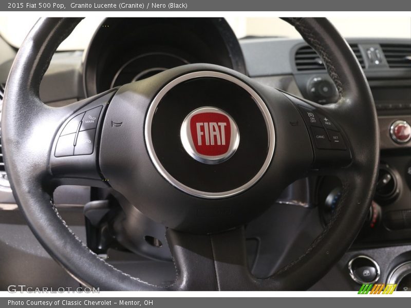 Granito Lucente (Granite) / Nero (Black) 2015 Fiat 500 Pop