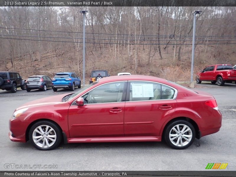 Venetian Red Pearl / Black 2013 Subaru Legacy 2.5i Premium