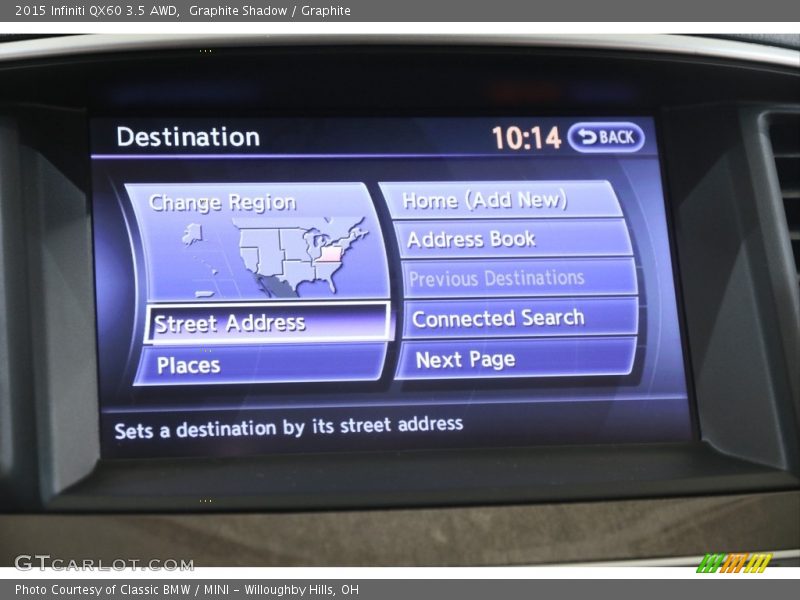 Graphite Shadow / Graphite 2015 Infiniti QX60 3.5 AWD