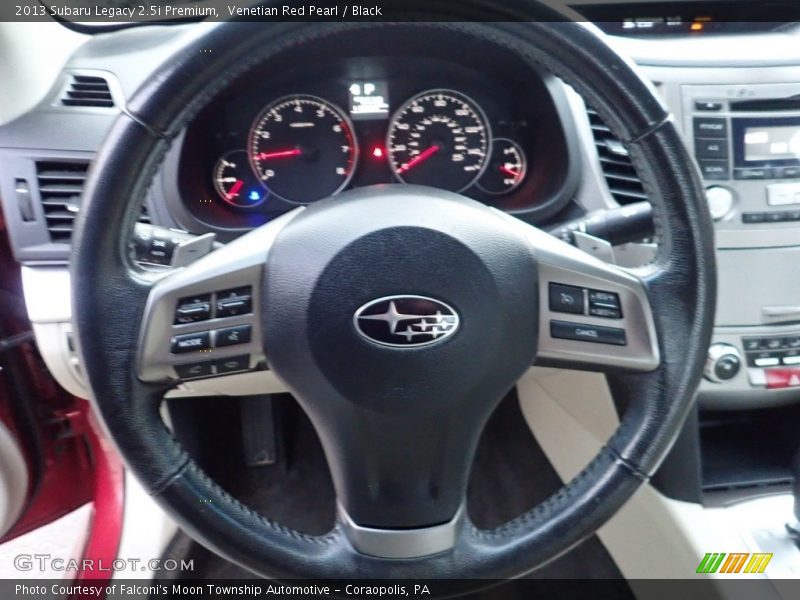 Venetian Red Pearl / Black 2013 Subaru Legacy 2.5i Premium