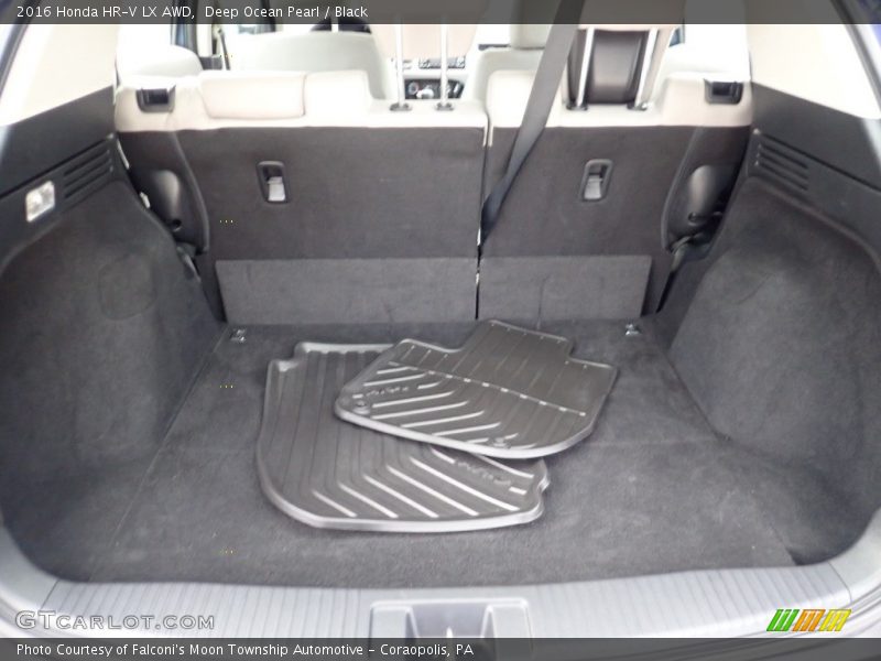Deep Ocean Pearl / Black 2016 Honda HR-V LX AWD