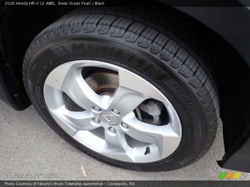 Deep Ocean Pearl / Black 2016 Honda HR-V LX AWD