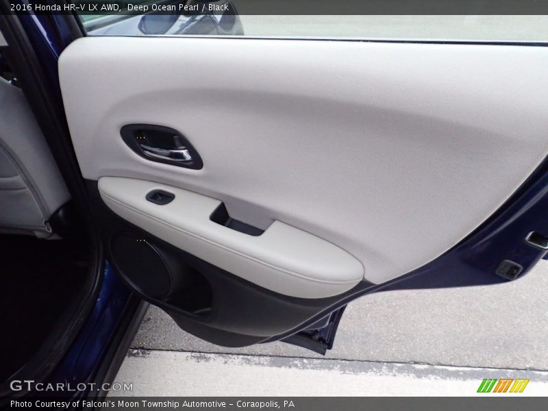 Deep Ocean Pearl / Black 2016 Honda HR-V LX AWD