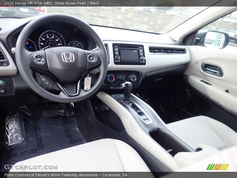 Deep Ocean Pearl / Black 2016 Honda HR-V LX AWD