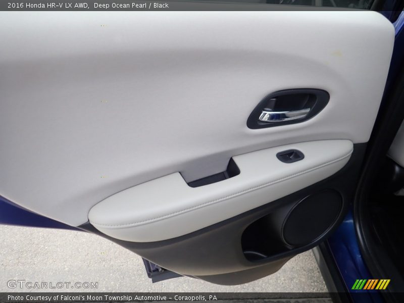 Deep Ocean Pearl / Black 2016 Honda HR-V LX AWD