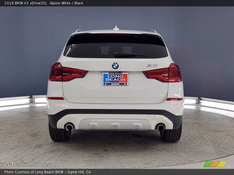 Alpine White / Black 2018 BMW X3 xDrive30i