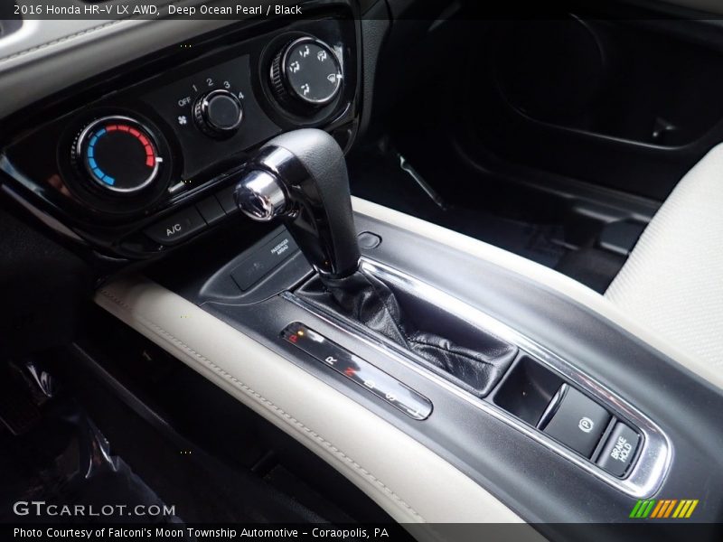 Deep Ocean Pearl / Black 2016 Honda HR-V LX AWD