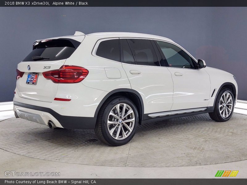 Alpine White / Black 2018 BMW X3 xDrive30i