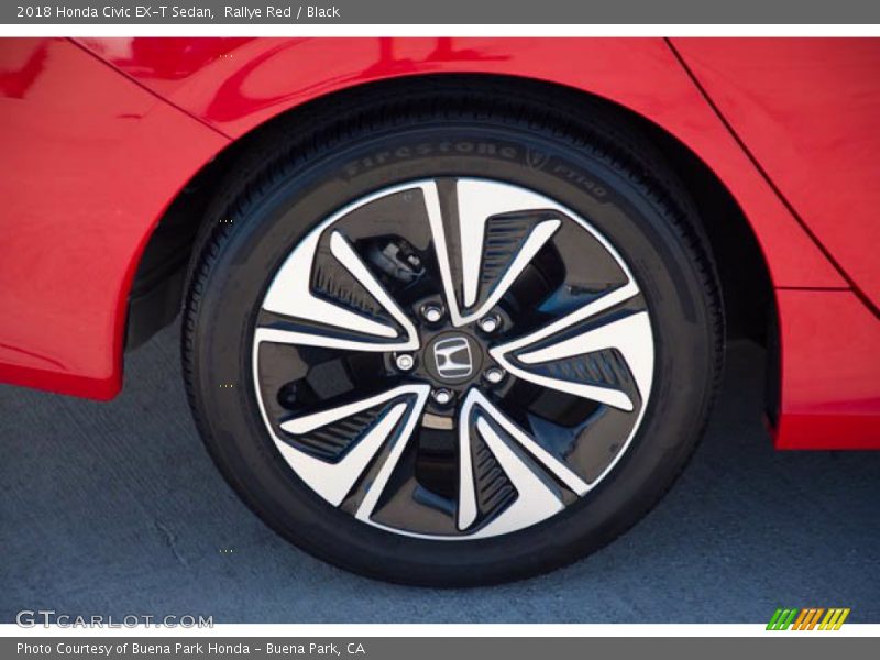 Rallye Red / Black 2018 Honda Civic EX-T Sedan
