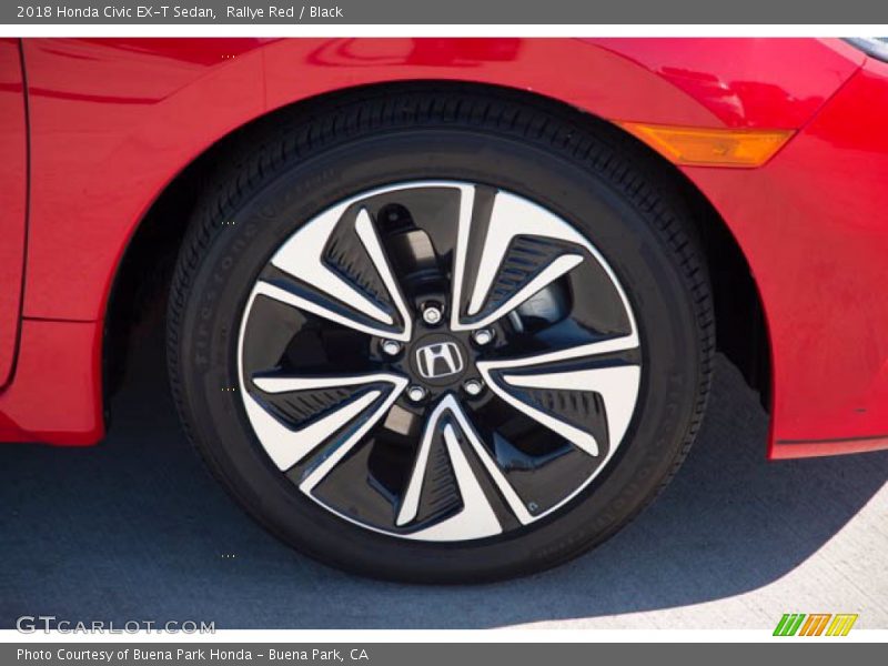 Rallye Red / Black 2018 Honda Civic EX-T Sedan