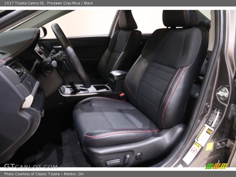 Predawn Gray Mica / Black 2017 Toyota Camry SE