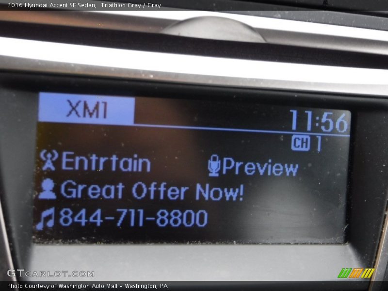 Triathlon Gray / Gray 2016 Hyundai Accent SE Sedan
