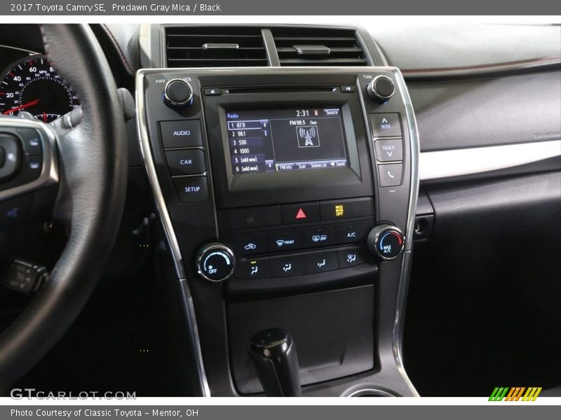 Predawn Gray Mica / Black 2017 Toyota Camry SE