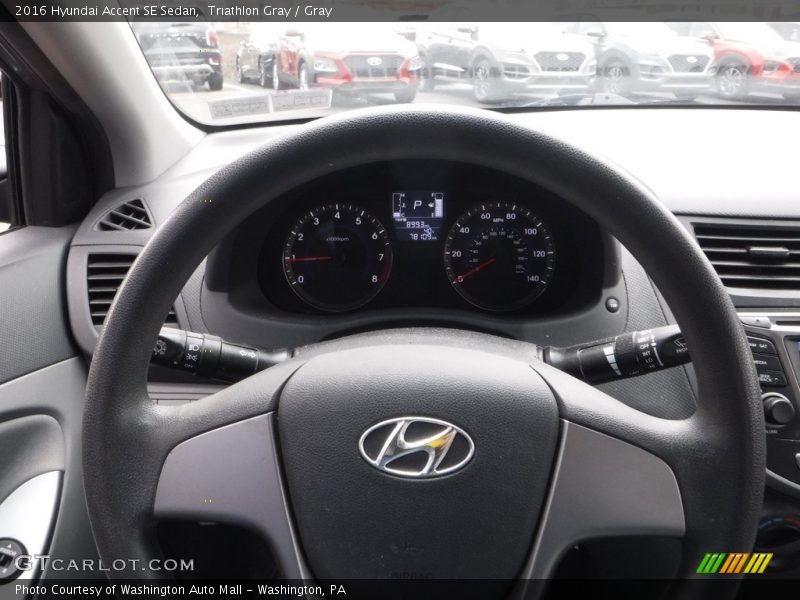 Triathlon Gray / Gray 2016 Hyundai Accent SE Sedan