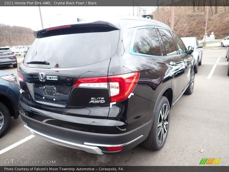 Crystal Black Pearl / Black 2021 Honda Pilot Elite AWD