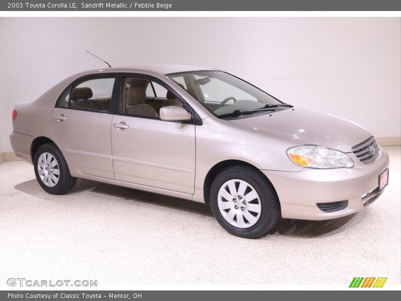 Sandrift Metallic / Pebble Beige 2003 Toyota Corolla LE