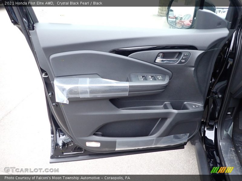 Crystal Black Pearl / Black 2021 Honda Pilot Elite AWD